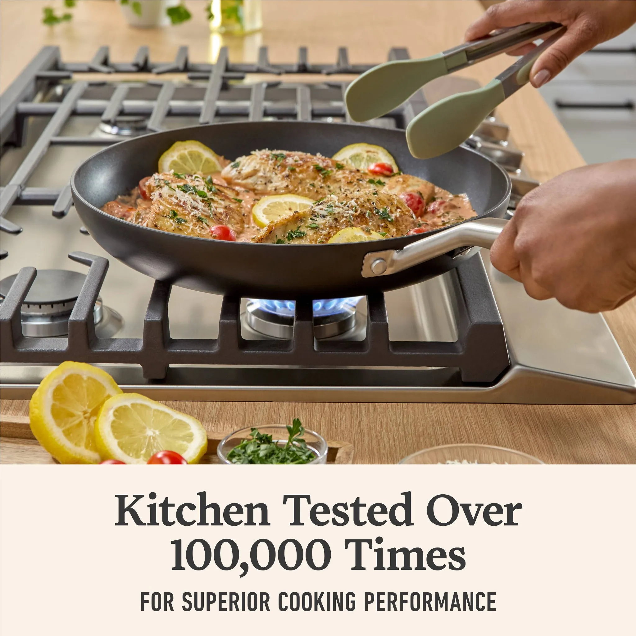 10pc Hard Anodized Nonstick Cookware Set - Image 3