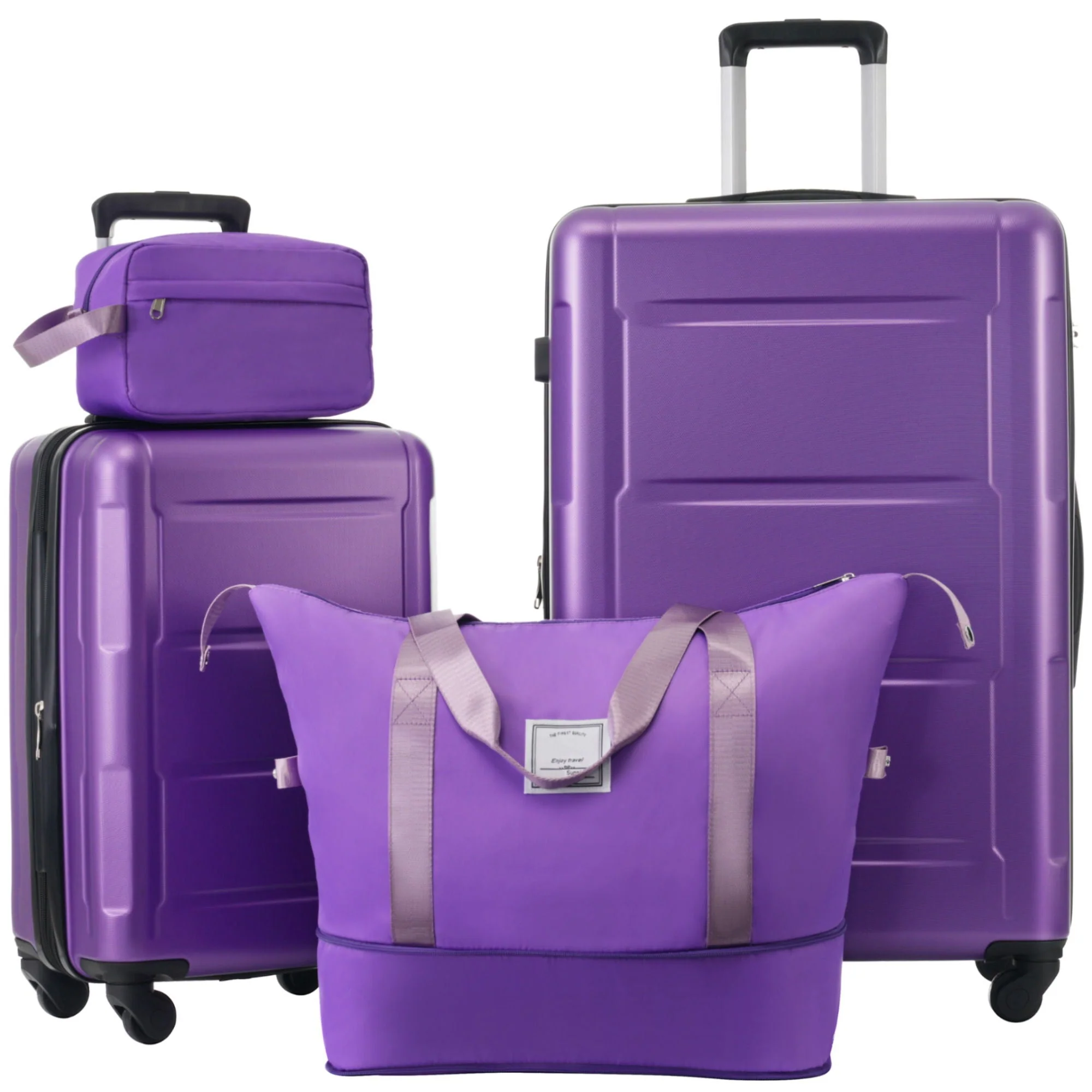 2 Piece Luggage Set With Bags Expanable Spinner Wheels ABS Lightweight Suitcase With Tsa Lock 20" / 28" - Image 3