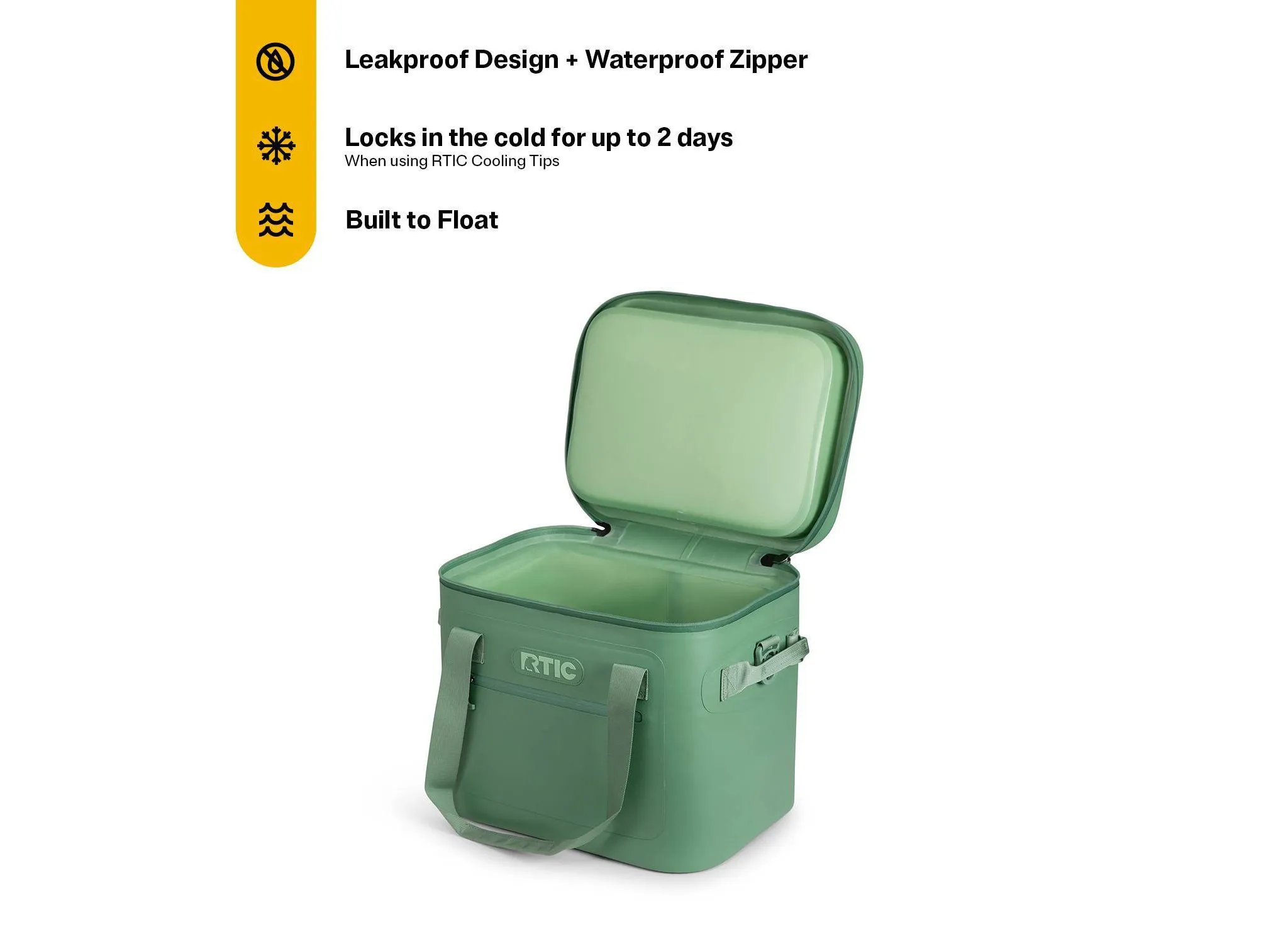 30Qt Ultra-Tough Soft Sided Cooler - Sage Green - Image 4