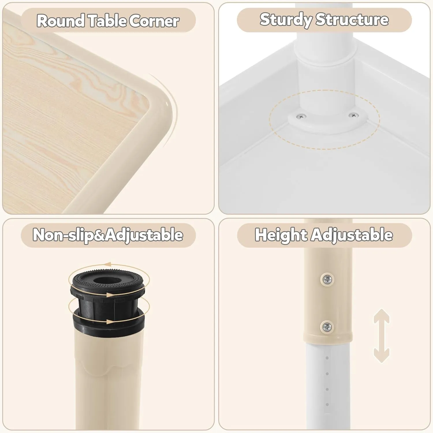 Adjustable Kids Table & Chairs Set - Image 4