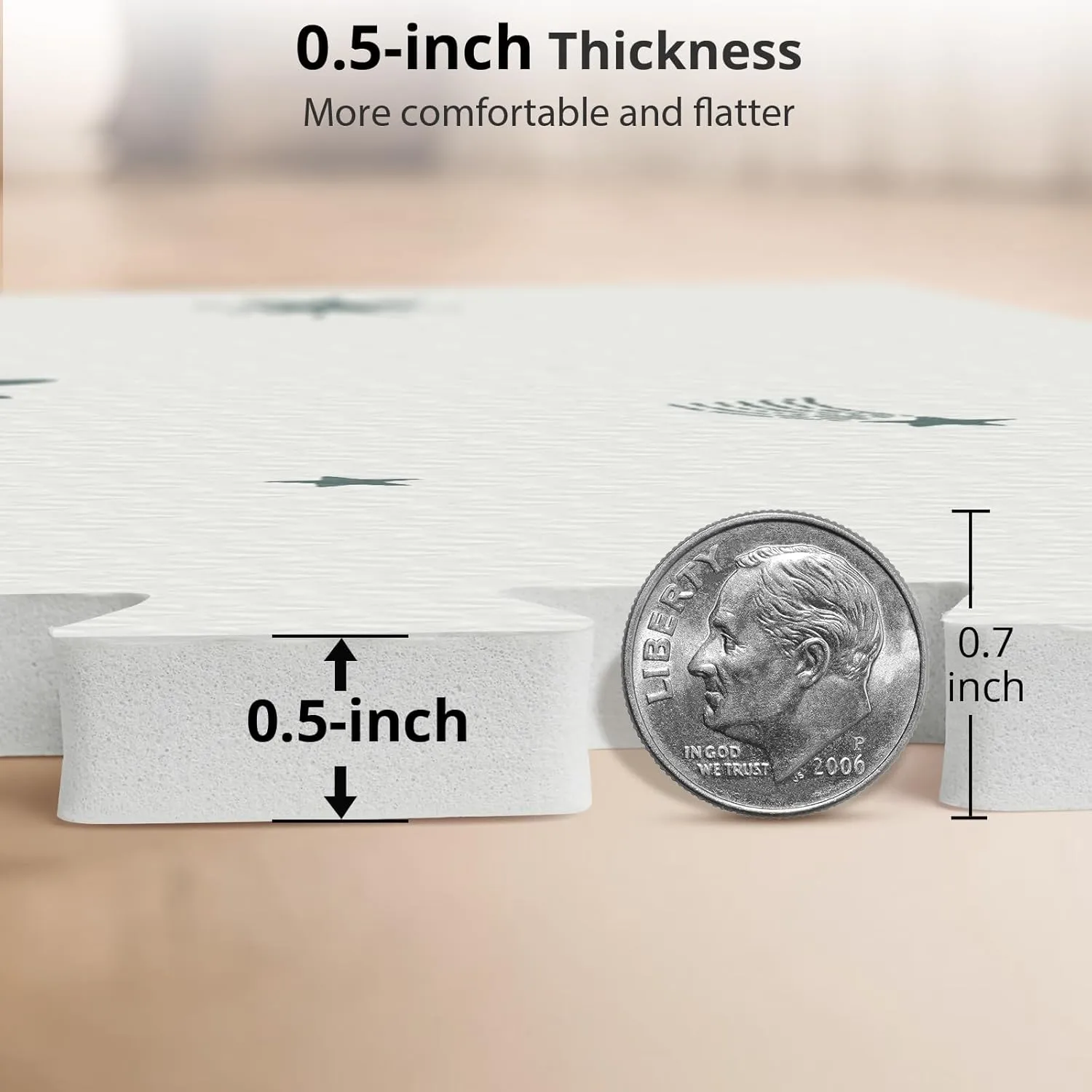 Baby Foam Play Mat - 72x48 Inch Interlocking Crawling Mat for Infants - Image 4