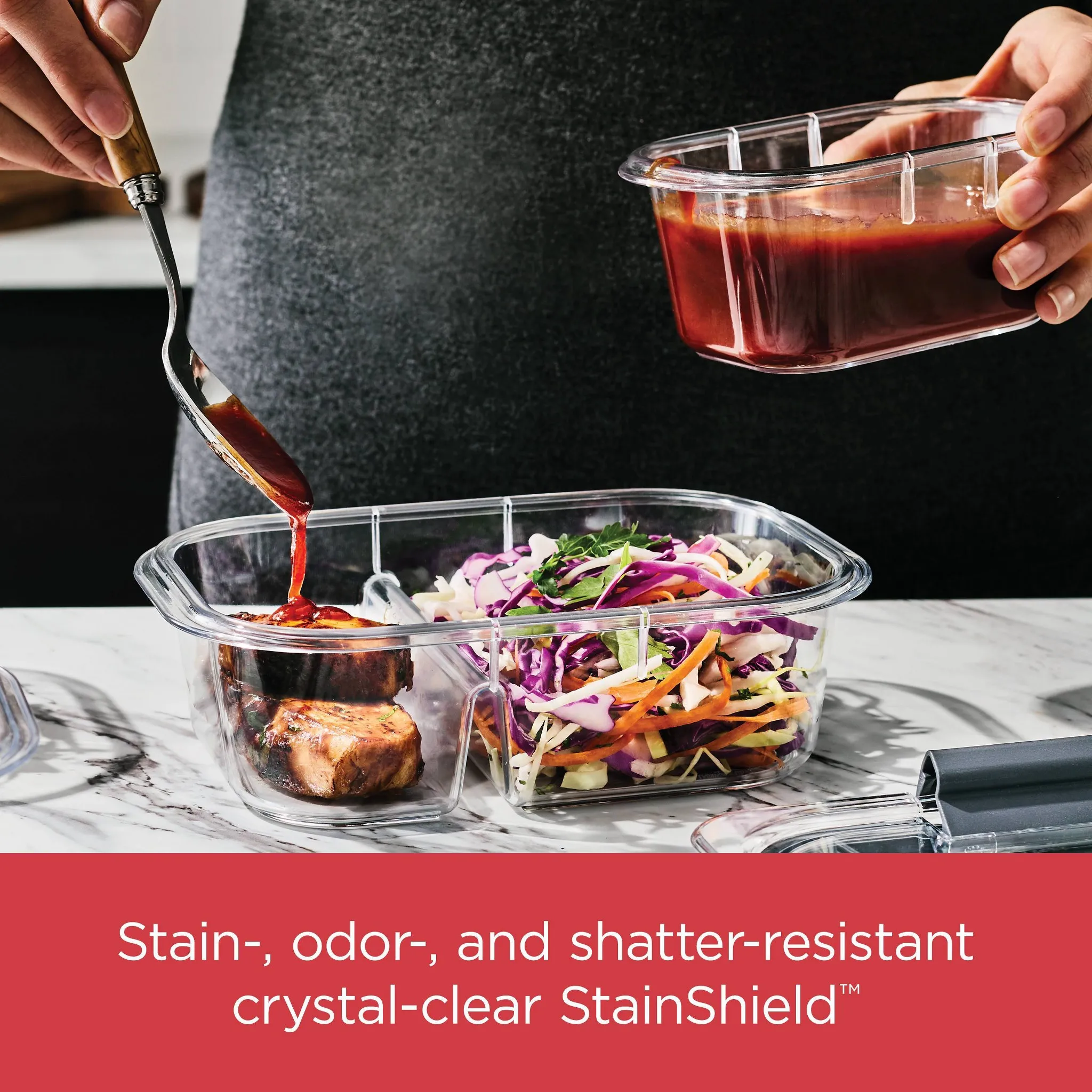 Brilliance 36pc Plastic Food Storage Container Set: Clear, Microwave & Freezer Safe, Dishwasher Safe, Lifetime Warranty - Image 4