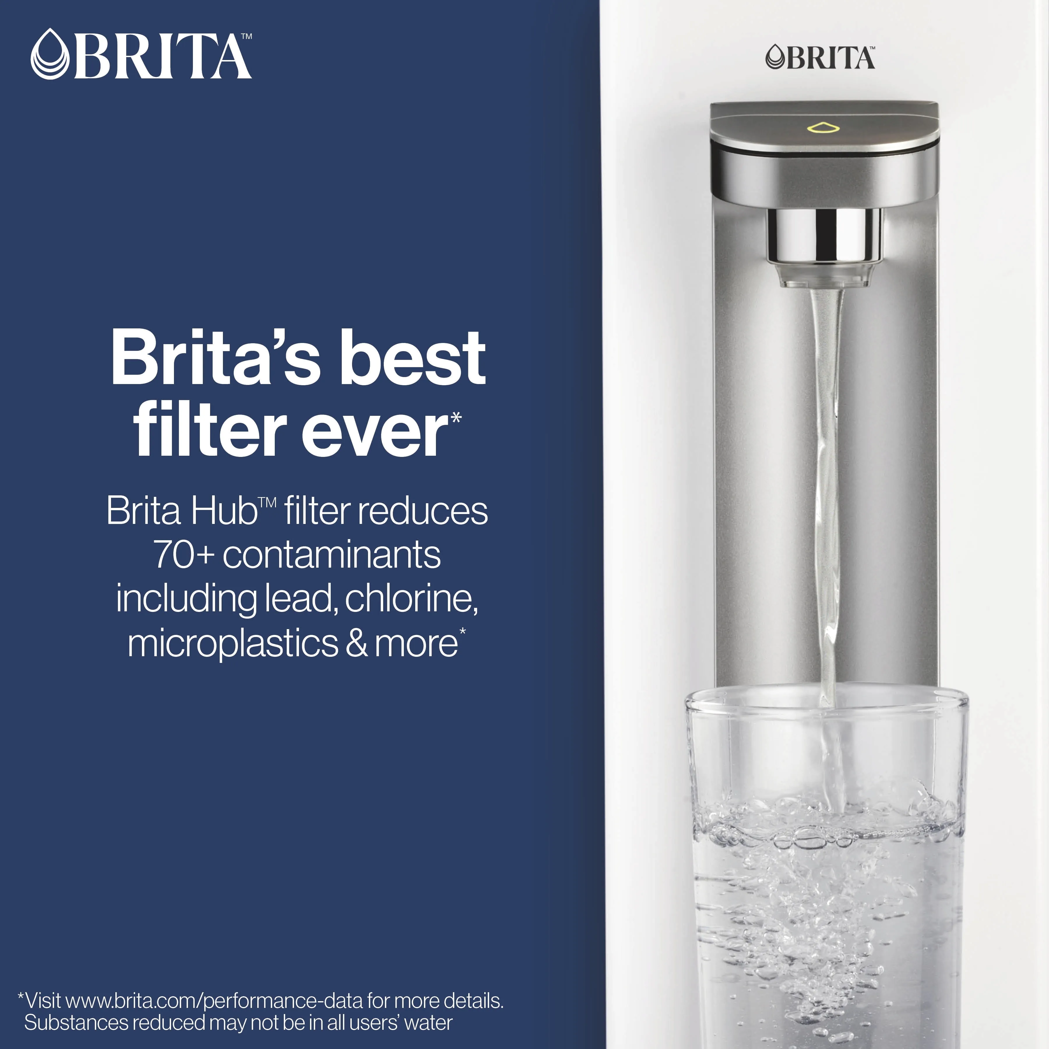 Brita Hub Compact Countertop Water Filtration Device - 9 Cup Capacity, White - Image 4