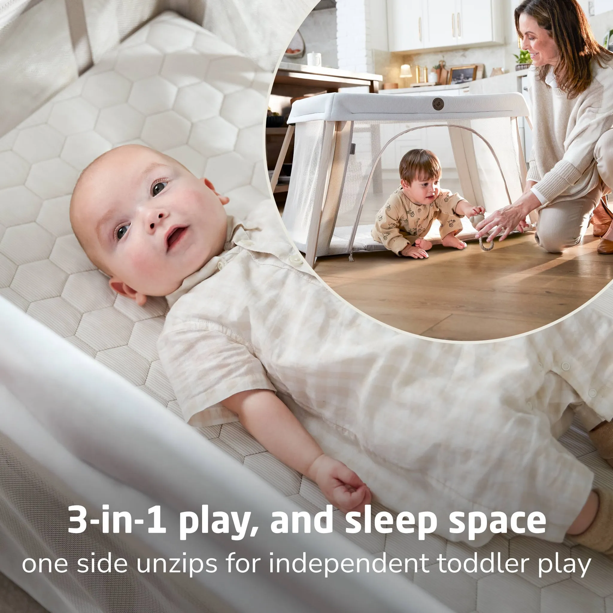 Calao Travel Play Yard - Classic Oat - Image 5