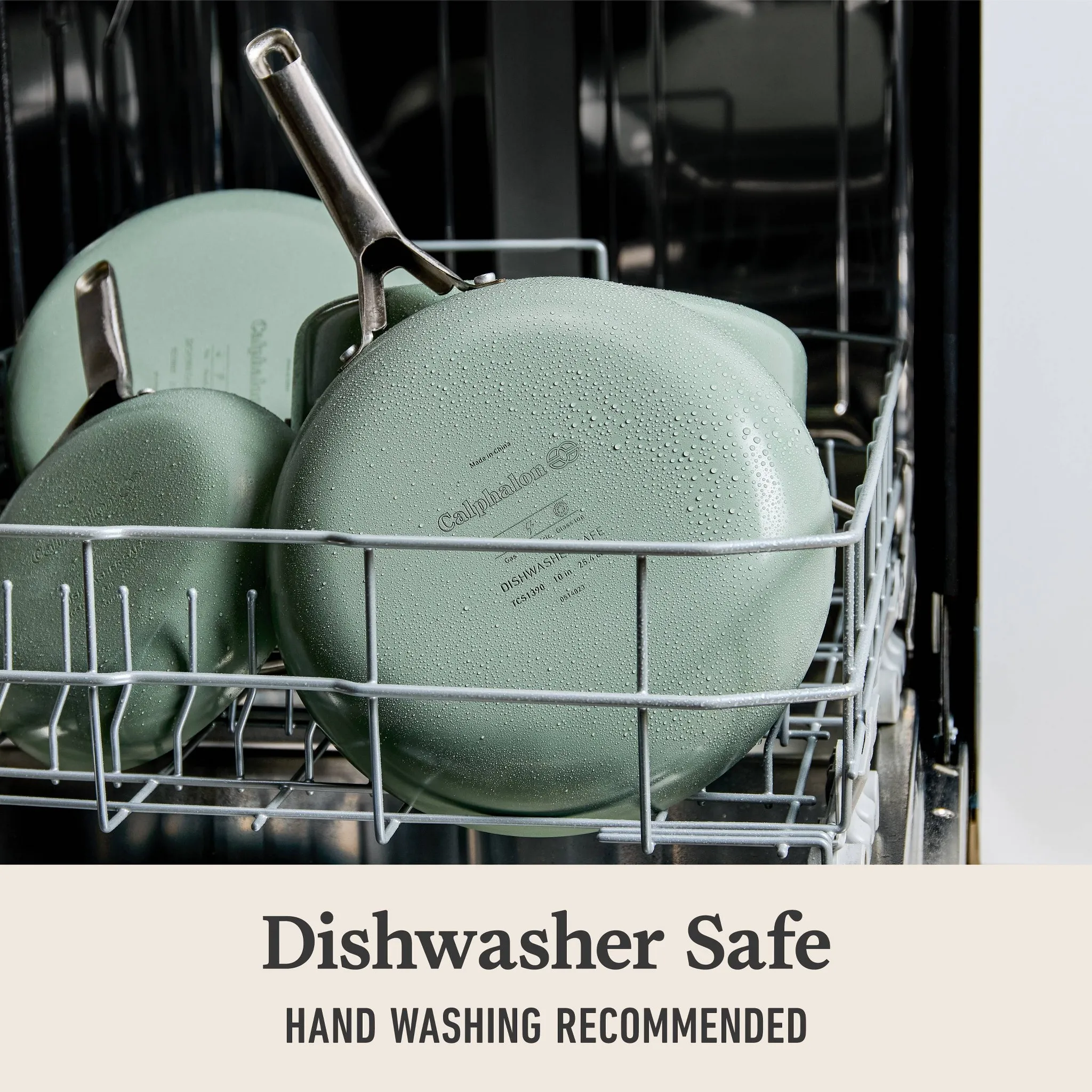 Ceramic Fry Pan Combo Silver Ash: Nonstick, Anodized Aluminum, Oven & Dishwasher Safe, 8" Diameter, 2-Piece Set - Image 5