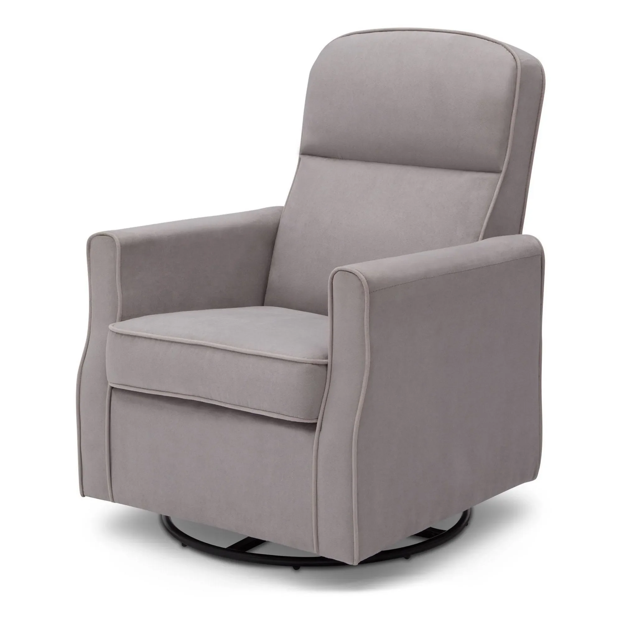 Clair Slim Nursery Glider Swivel Rocker Chair - Dove Gray - Image 5