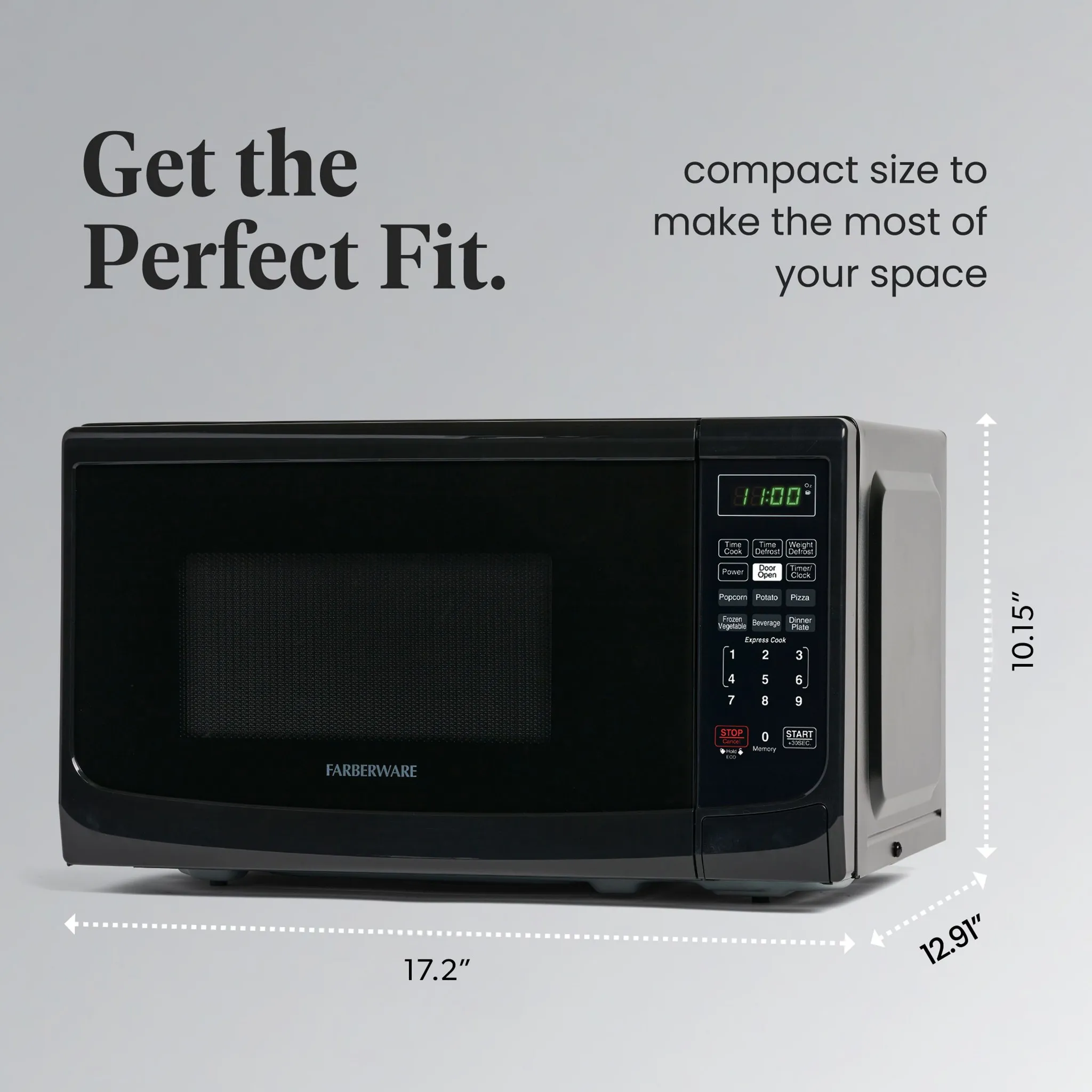 Classic 0.7 Cu. Ft. 700-Watt Microwave Oven, Black - Image 4