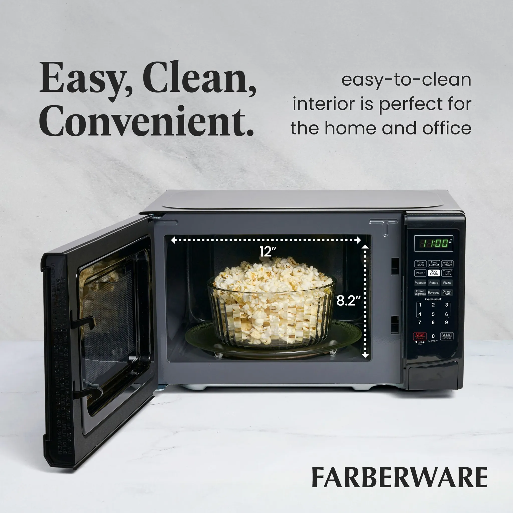 Classic 0.7 Cu. Ft. 700-Watt Microwave Oven, Black - Image 5