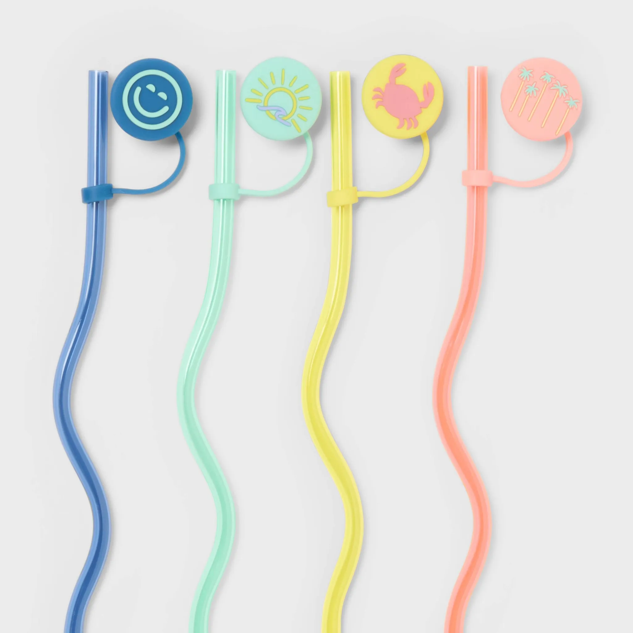 Clear Wavy Straws and Covers - Sun Squad™ - Image 3