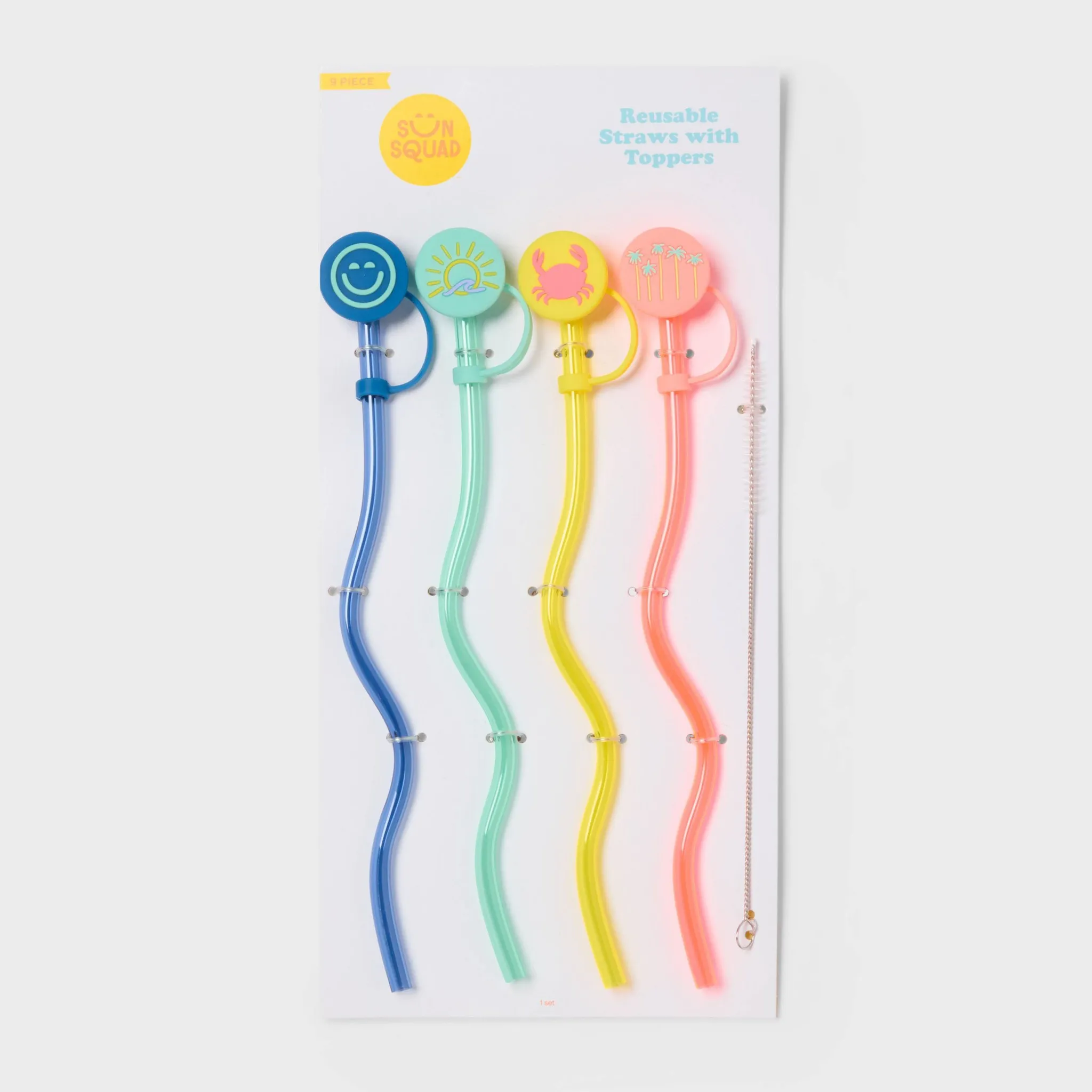 Clear Wavy Straws and Covers - Sun Squad™ - Image 4