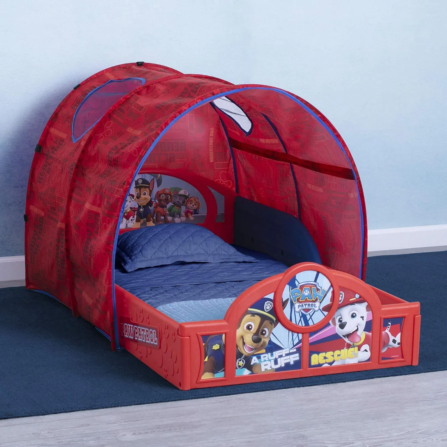 PAW Patrol Sleep and Play Toddler Bed - Red - Image 5