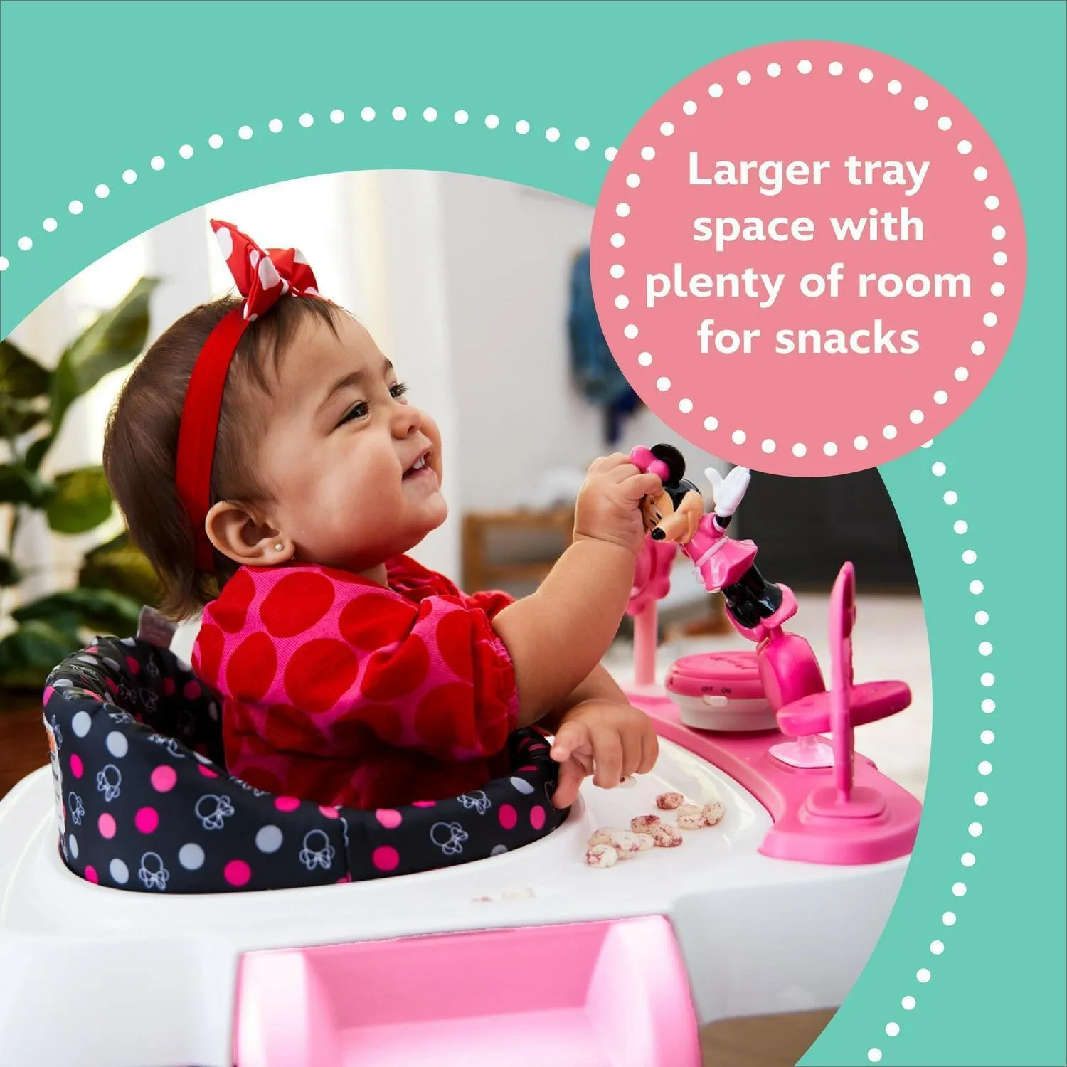 Disney Baby Ready, Set, Walk DX Developmental Walker - Modern Minnie - Image 4