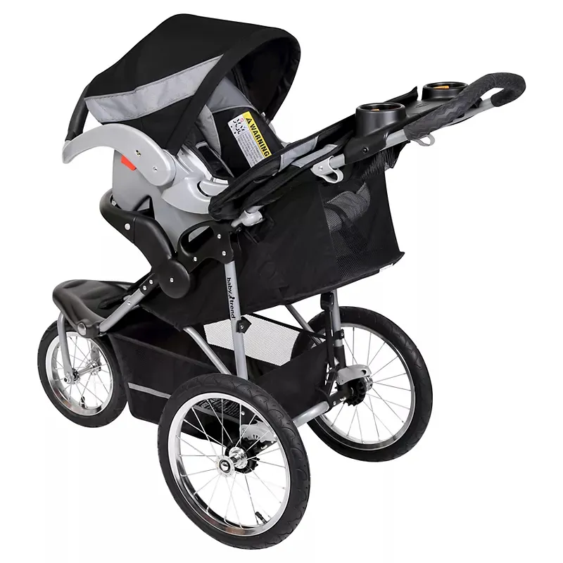 Jogger Travel System with EZ Flex-Loc Infant Car Seat - White - Image 3