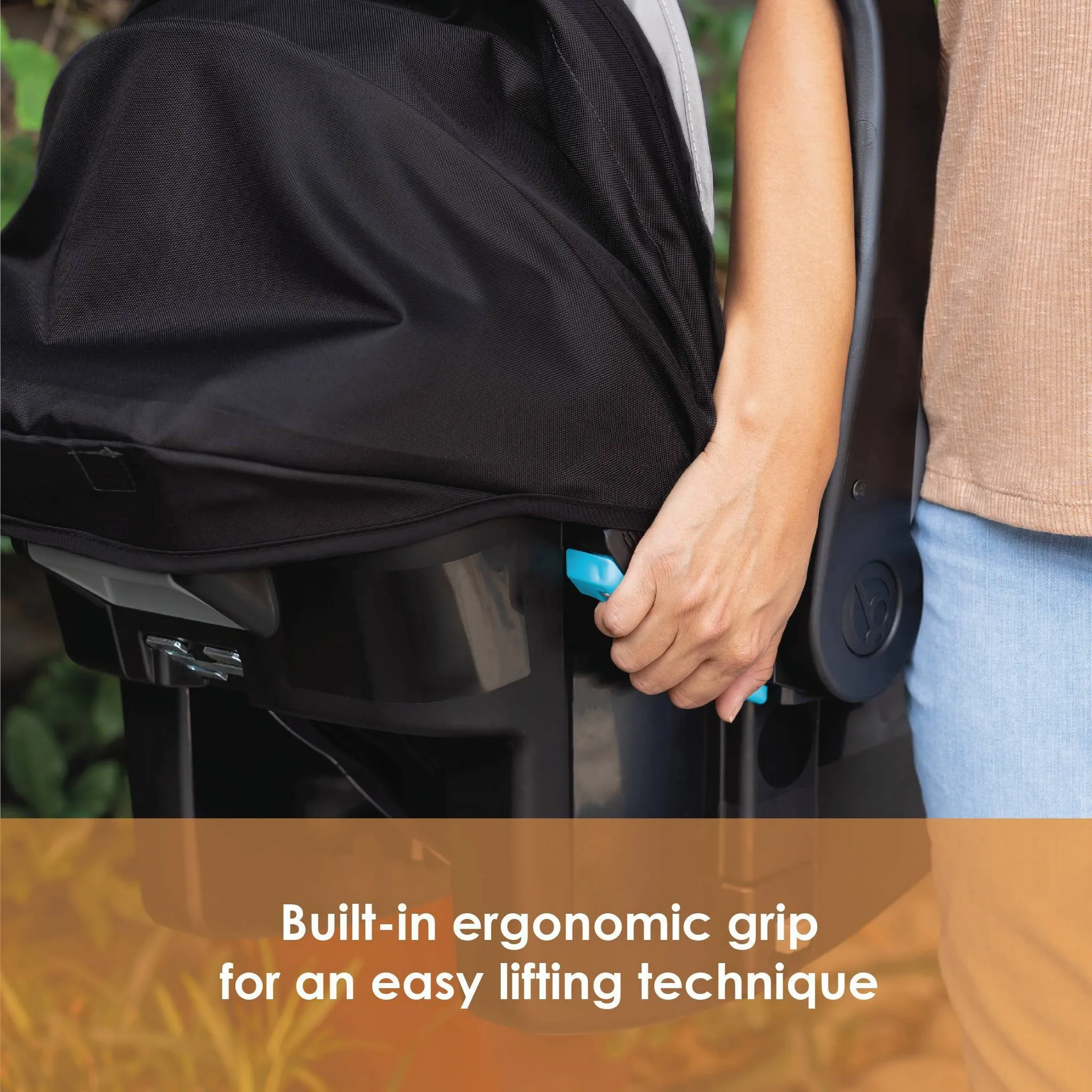 EZ Ride SE Travel System with Secure-Lift Infant Car Seat - Dash Sage - Image 5