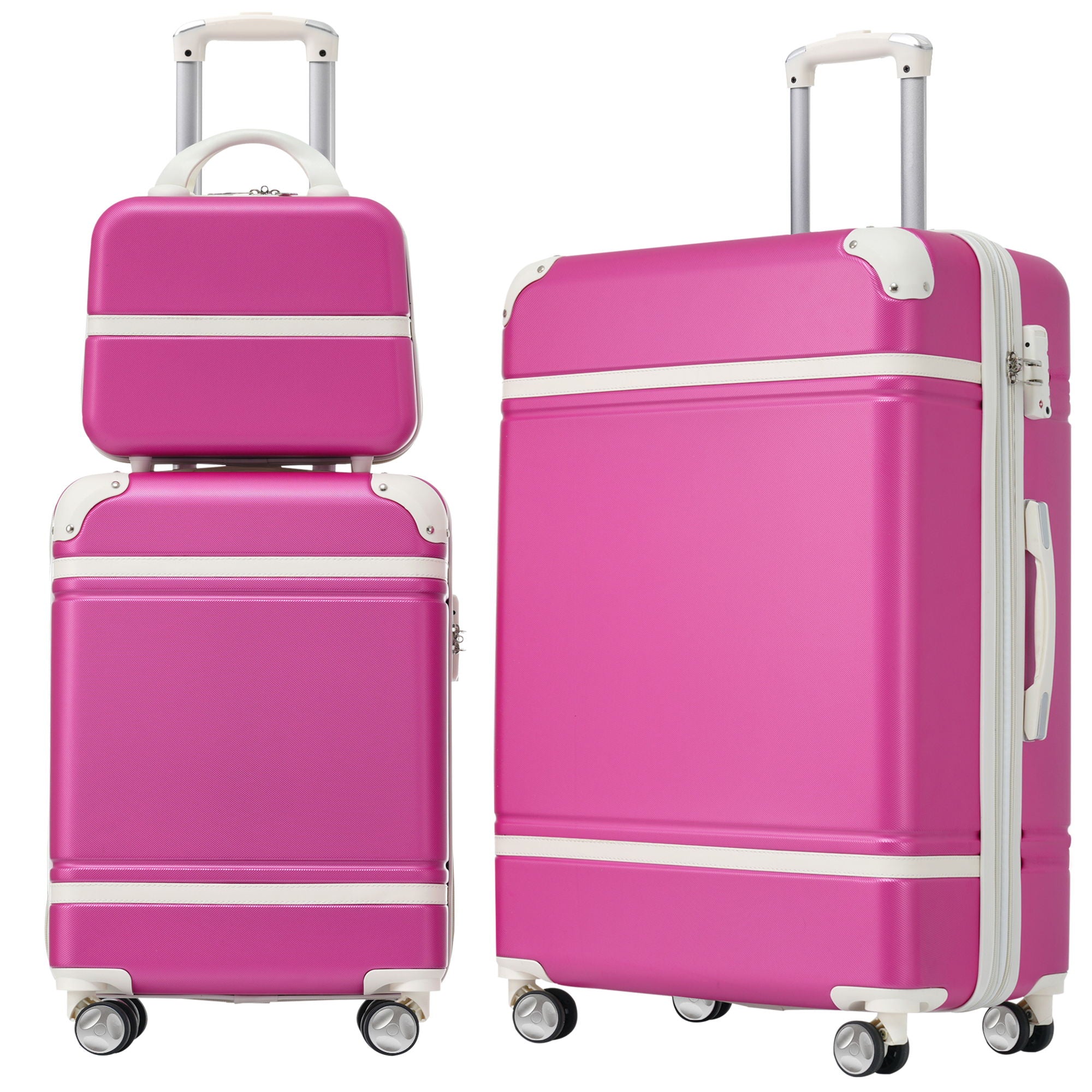 Hardshell Luggage Sets 3 Pieces 20" / 24" Luggages and Cosmetic Case Spinner Suitcase With Tsa Lock Lightweight - Image 5