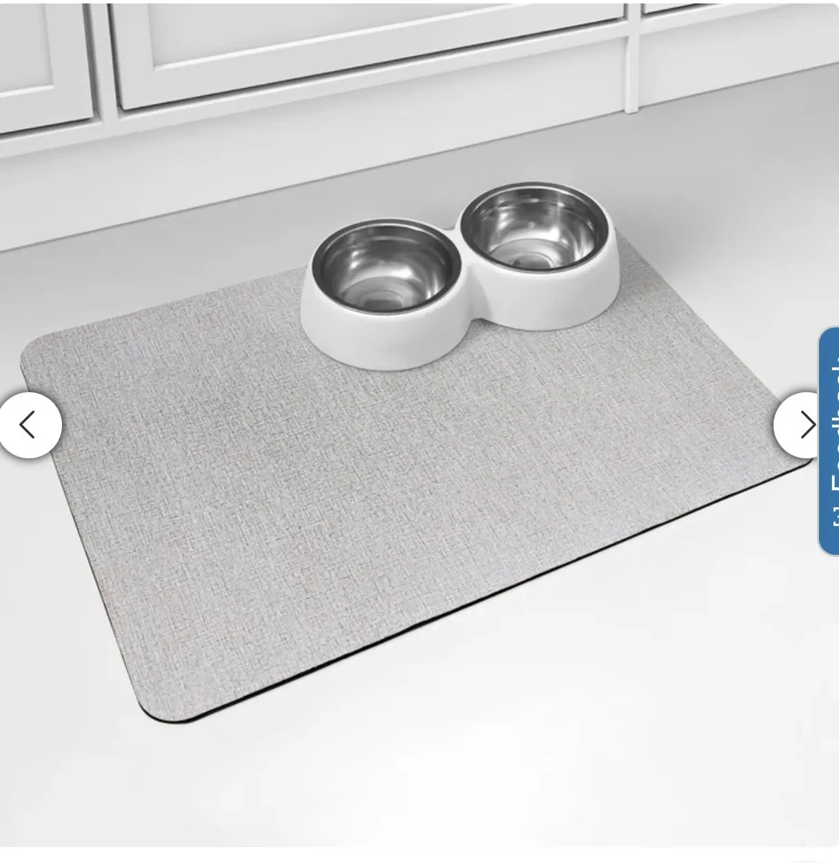 4 Pack - Multi-Purpose Printed Kitchen Drying Mat - Neutral grid - Image 3