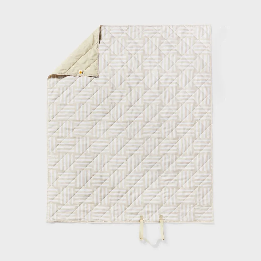 Neutral Pattern Picnic Blanket - Image 5