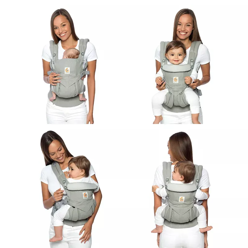 All Carry Positions Breathable Baby Carrier - Black - Image 4