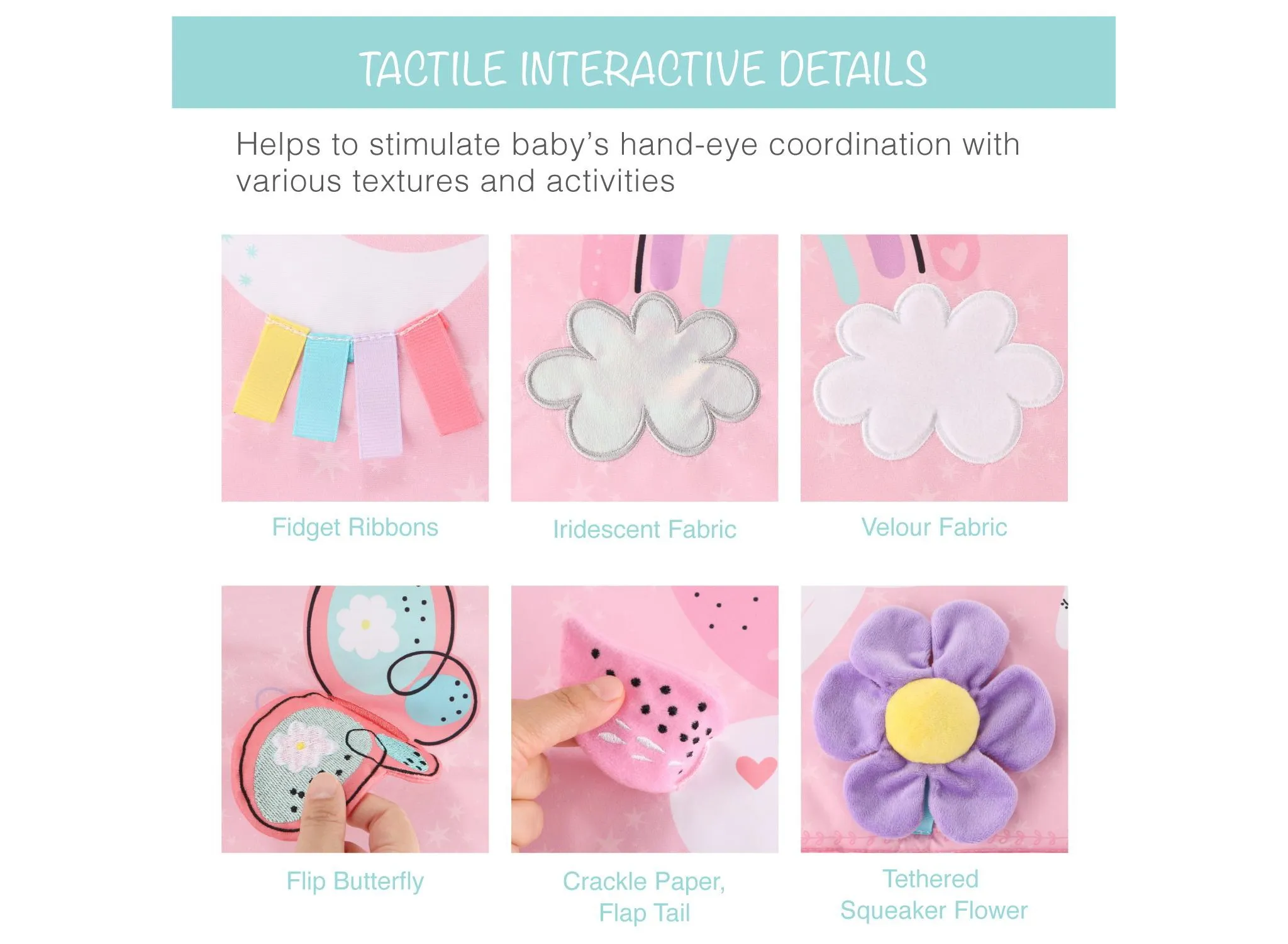 Rainbow Paradise 7-in-1 Activity Gym & Play Mat for Baby - Image 3