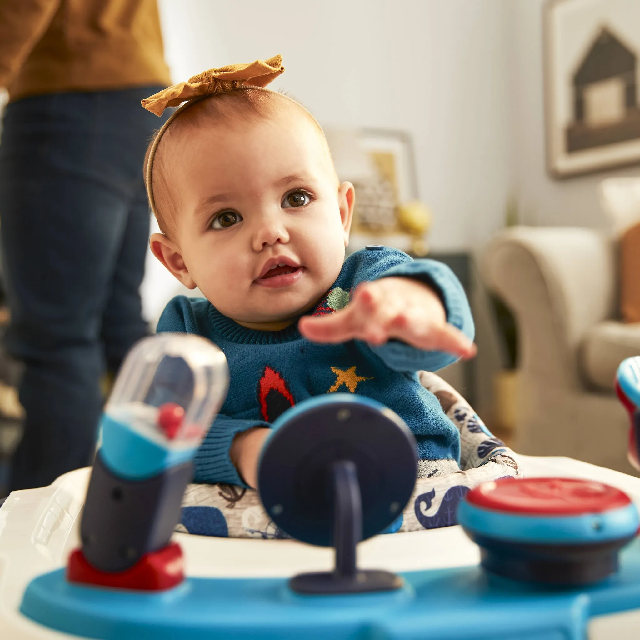 Ready Set Walk DX Developmental Baby Walker - Nantucket 2 - Image 4