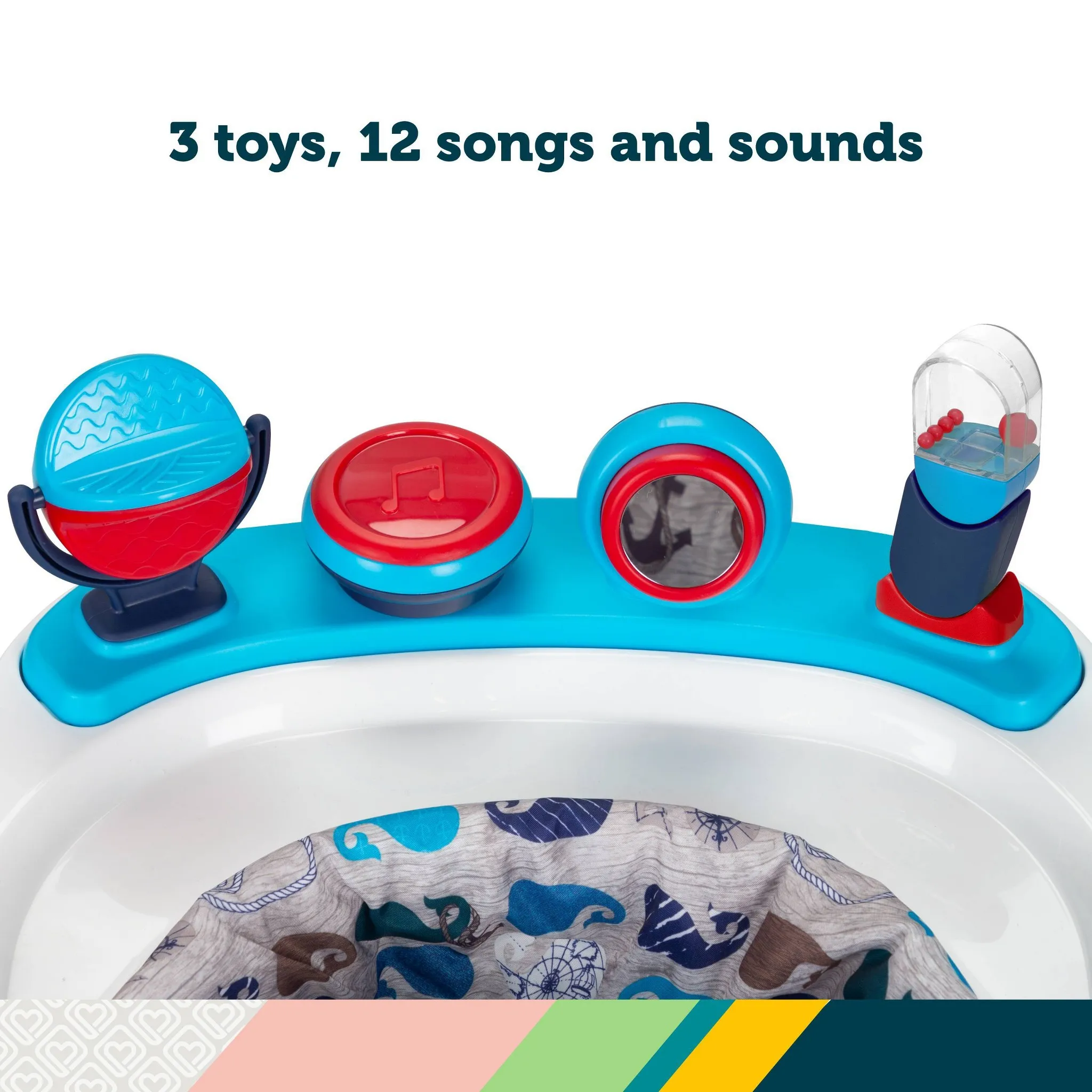 Ready Set Walk DX Developmental Baby Walker - Nantucket 2 - Image 5